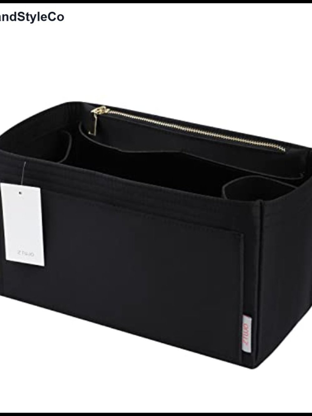 Purse Organizer Insert Silky for Handbag Tote 7 Pockets Bottle Holder